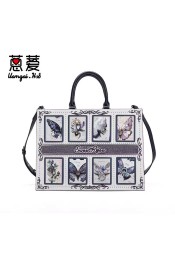 Sweet Rose Imaginary Butterfly Small and Large Tote Bag(Limited Stock/3 Colours/Full Payment Without Shipping)
